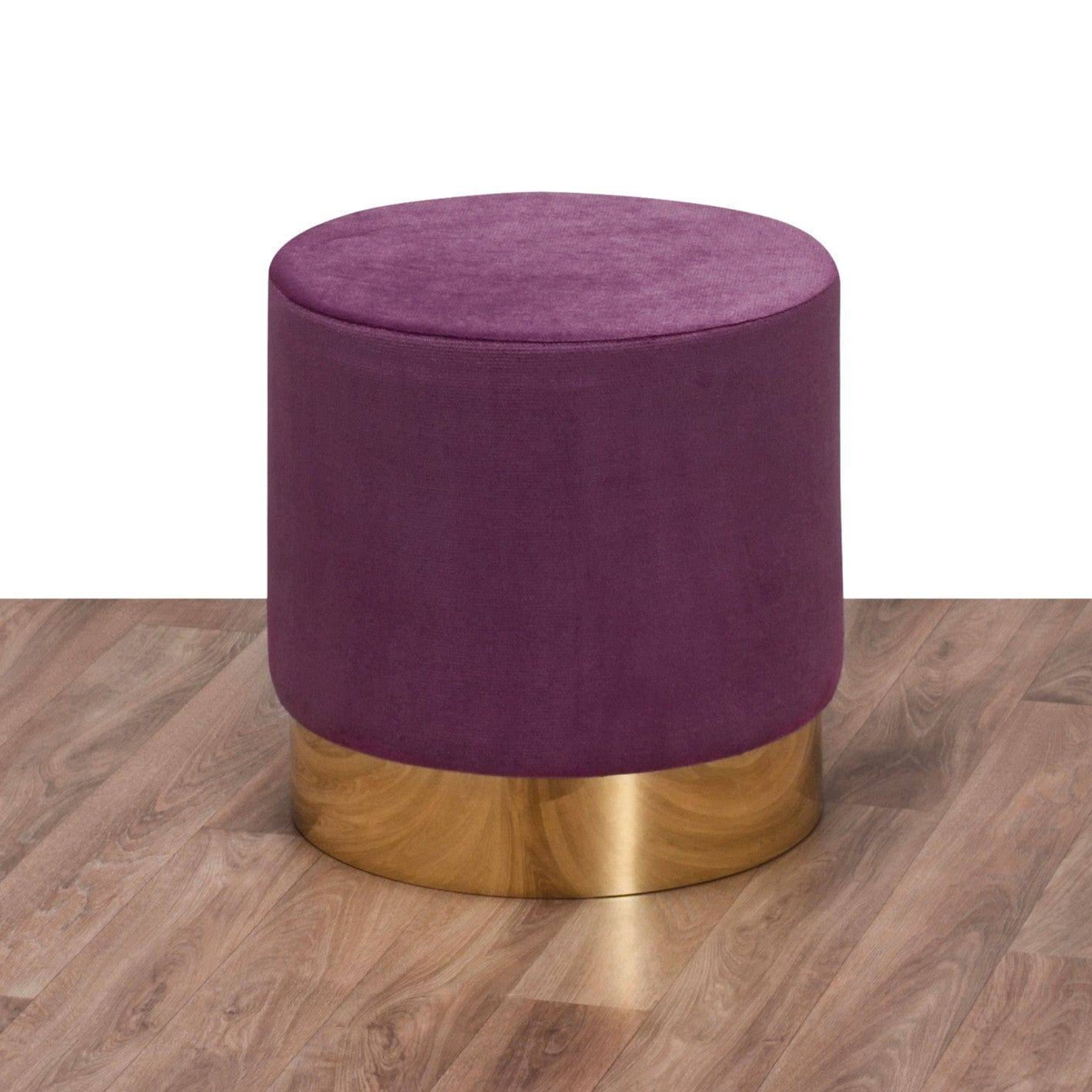 Pouf in tessuto Barok 21 Violetto (1)