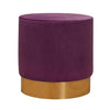 Pouf in tessuto Barok 21 Violetto (2)