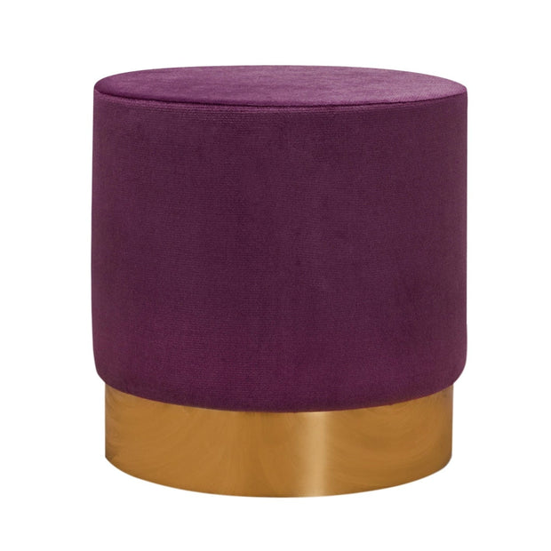 Pouf in tessuto Barok 21 Violetto (2)