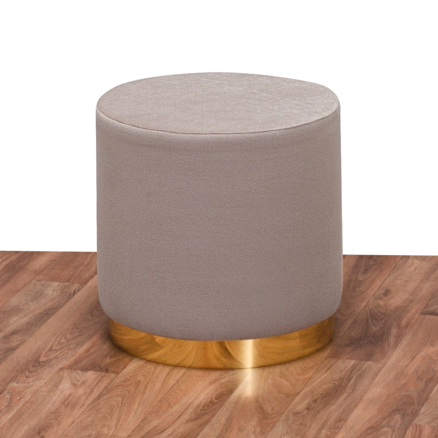 Pouf in tessuto Barok Crema (1)