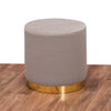 Pouf in tessuto Barok Crema (1)