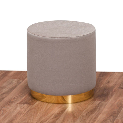 Pouf in tessuto Barok Crema (1)
