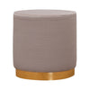 Pouf in tessuto Barok Crema (2)