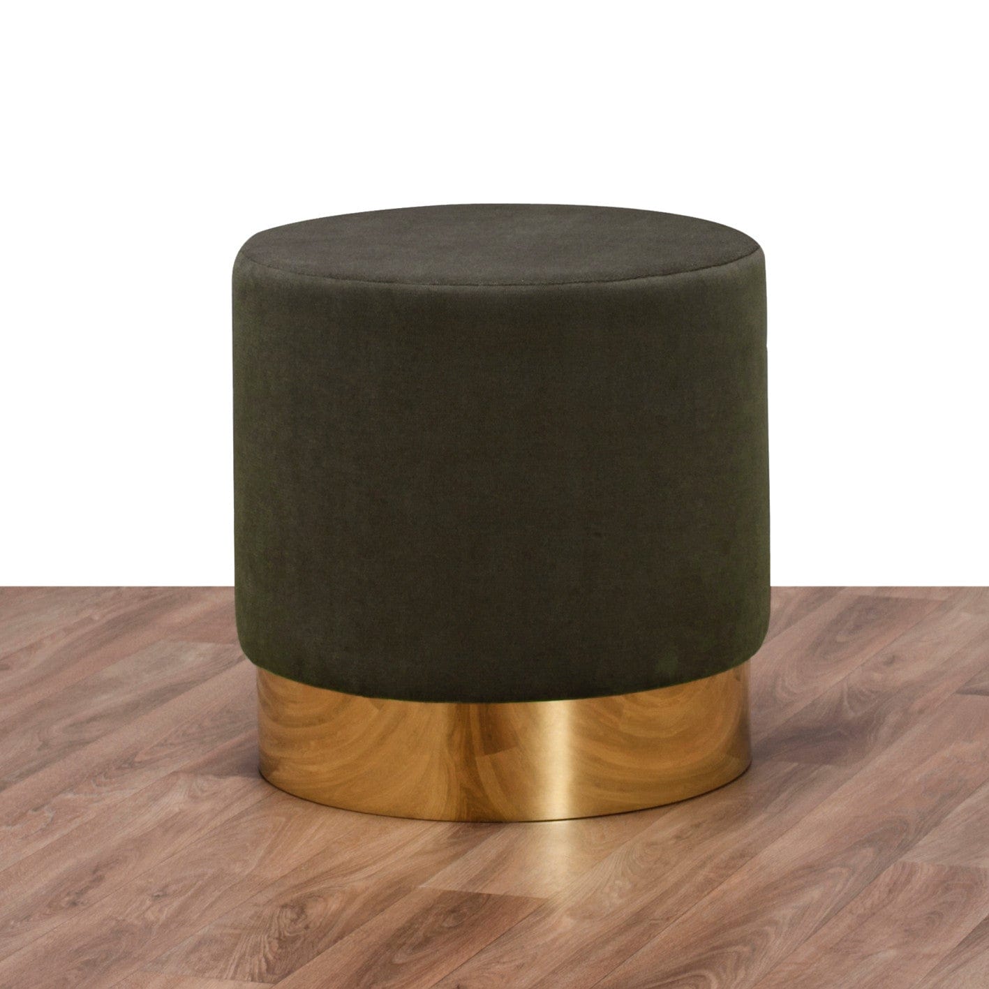 Pouf in tessuto Barok Grigio (1)