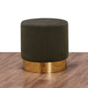 Pouf in tessuto Barok Grigio (1)