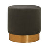 Pouf in tessuto Barok Grigio (2)
