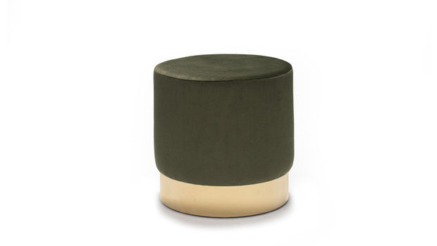 Pouf in tessuto Barok Verde (2)