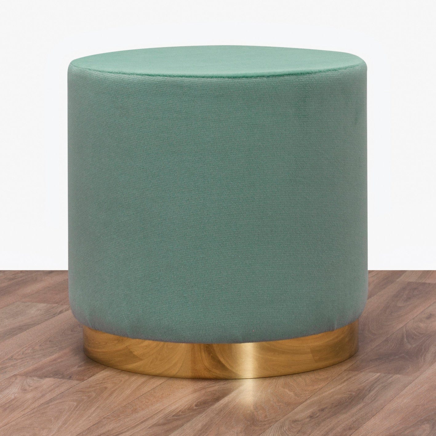 Pouf in tessuto Barok Verde