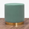 Pouf in tessuto Barok Verde