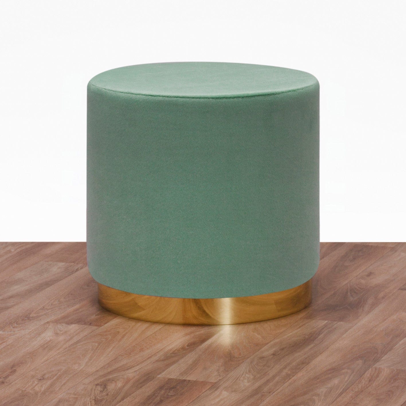 Pouf in tessuto Barok Verde (1)