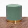 Pouf in tessuto Barok Verde (1)