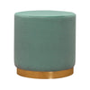 Pouf in tessuto Barok Verde (2)