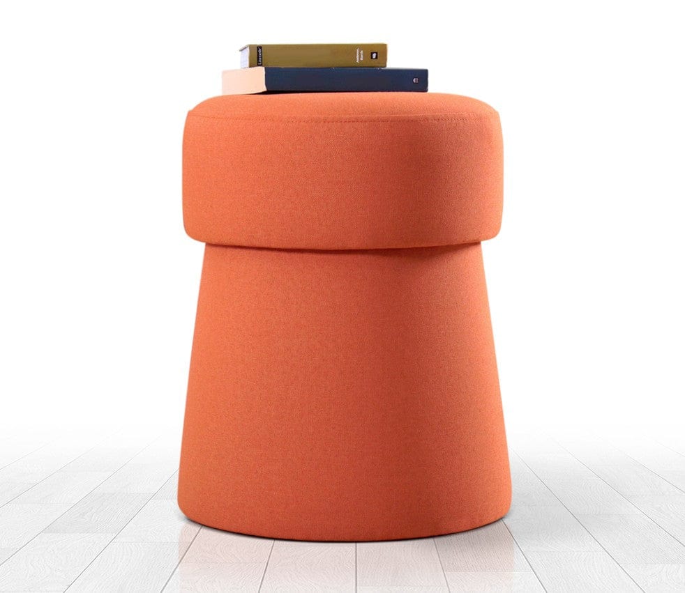 Pouf in tessuto Beans Arancia (1)