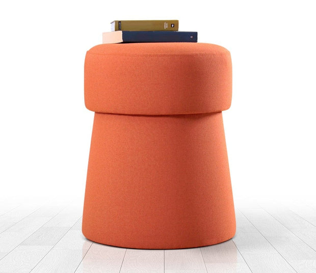 Pouf in tessuto Beans Arancia (1)