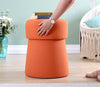 Pouf in tessuto Beans Arancia (2)