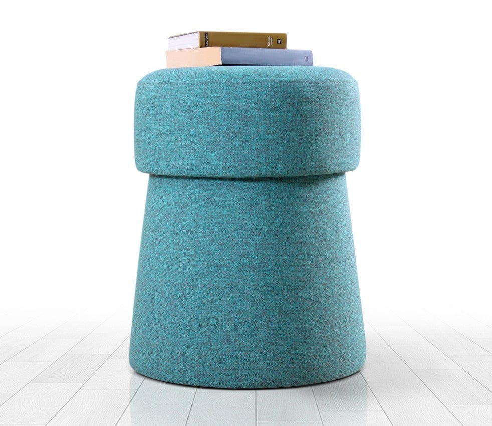 Pouf in tessuto Beans Blu (1)