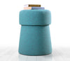 Pouf in tessuto Beans Blu (1)