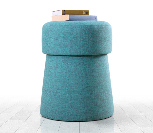 Pouf in tessuto Beans Blu (1)