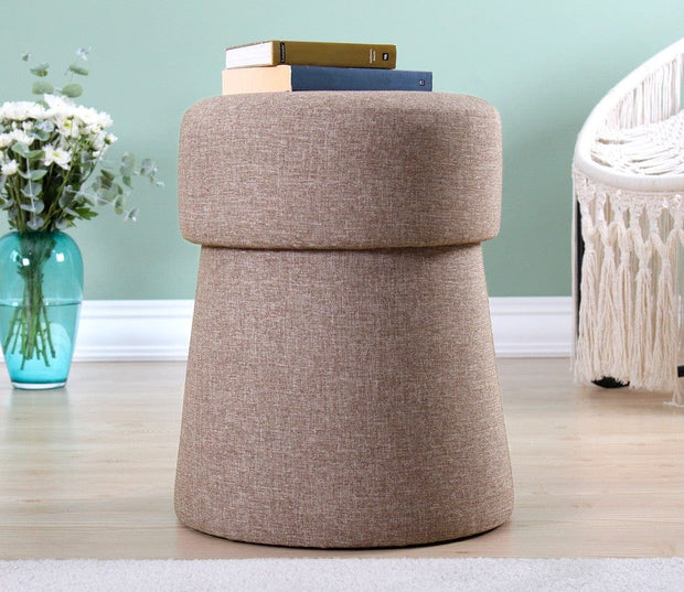 Pouf in tessuto Beans Cappuccino
