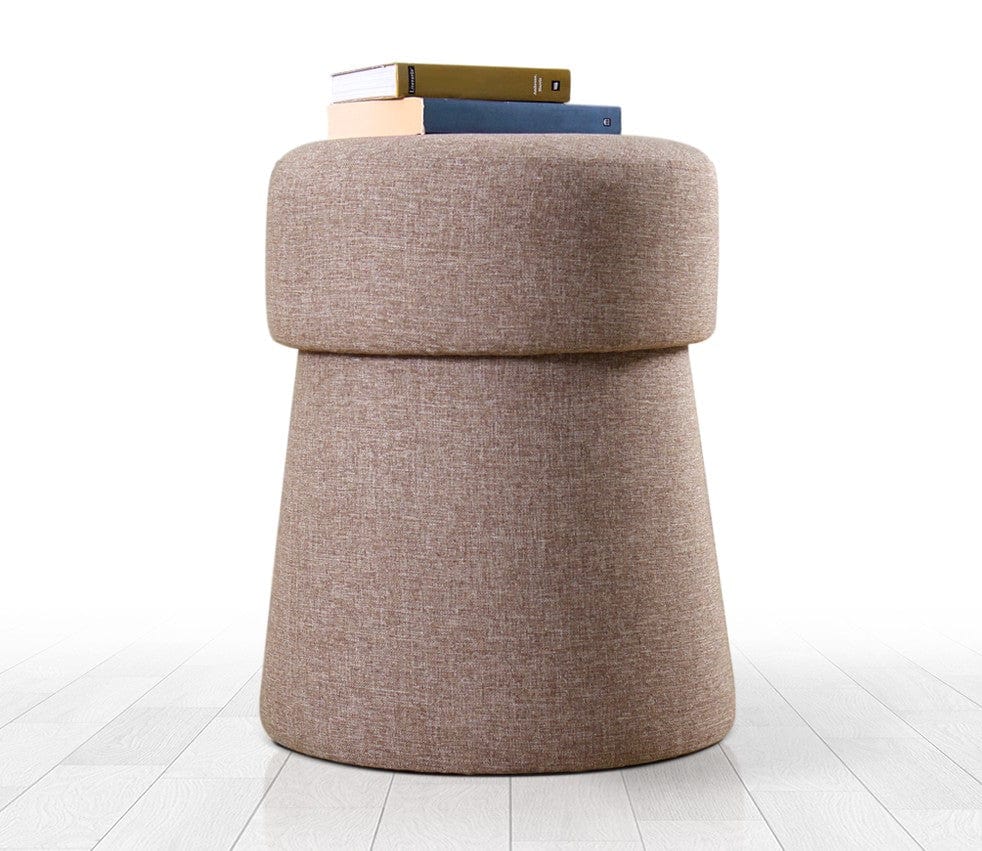 Pouf in tessuto Beans Cappuccino (1)
