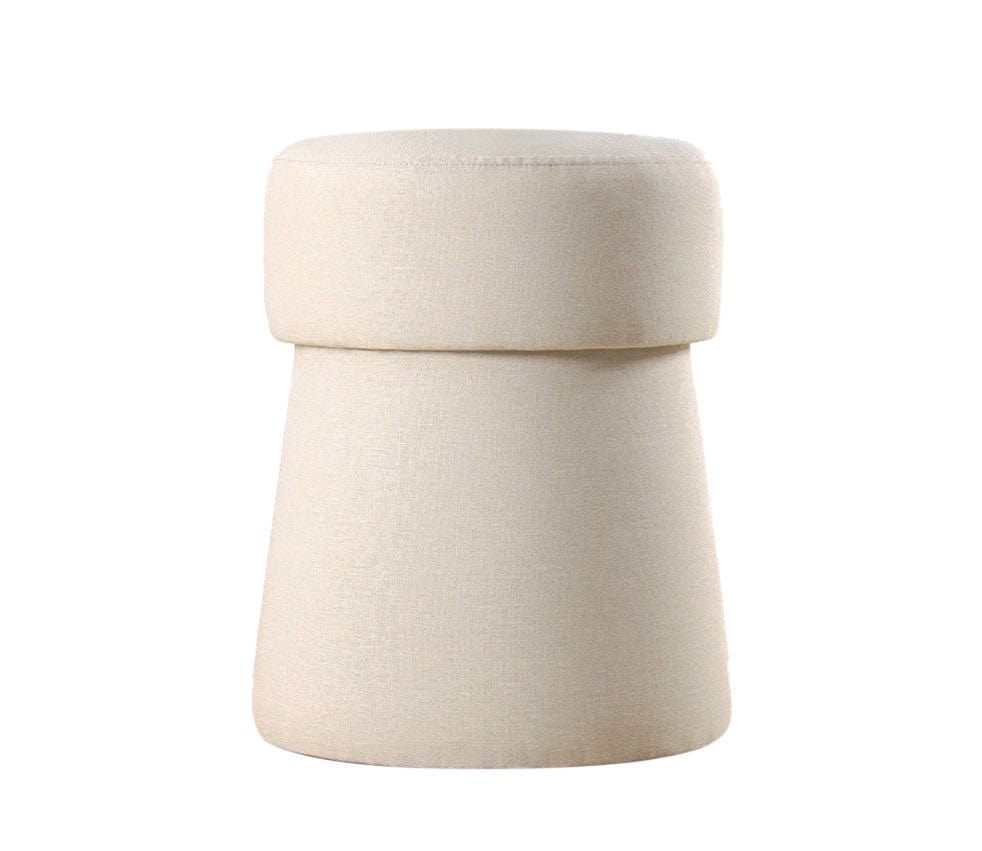 Pouf in tessuto Beans Crema (4)