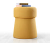 Pouf in tessuto Beans Giallo (1)