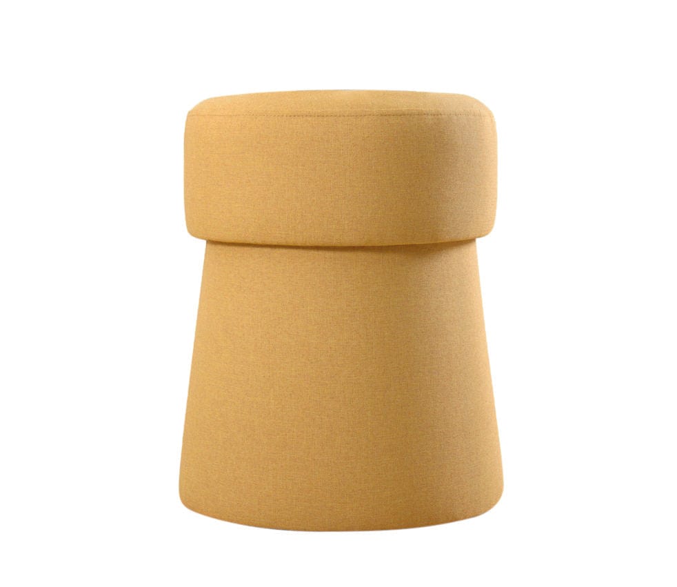 Pouf in tessuto Beans Giallo (4)