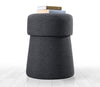 Pouf in tessuto Beans Grigio (1)