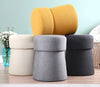 Pouf in tessuto Beans Grigio (3)