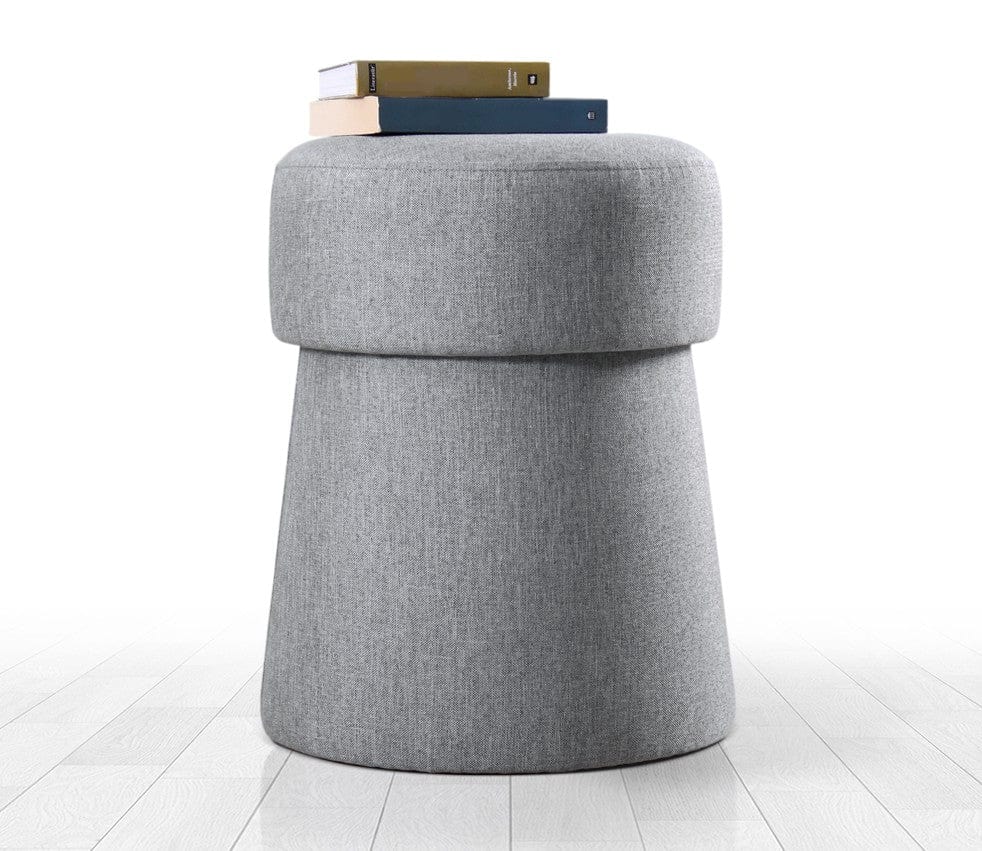 Pouf in tessuto Beans Grigio (1)