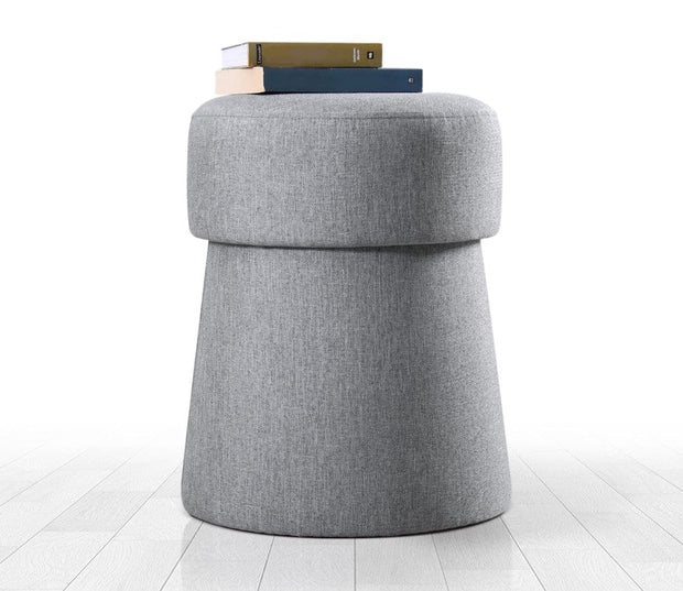 Pouf in tessuto Beans Grigio (1)