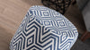 Pouf in tessuto Begon Blu (2)