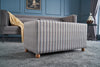 Pouf in tessuto Berta Rectangle Multicolore (2)