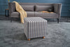 Pouf in tessuto Berta Square Multicolore