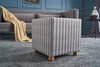 Pouf in tessuto Berta Square Multicolore (2)