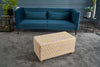 Pouf in tessuto Bianca Rectangle Multicolore