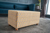 Pouf in tessuto Bianca Rectangle Multicolore (1)
