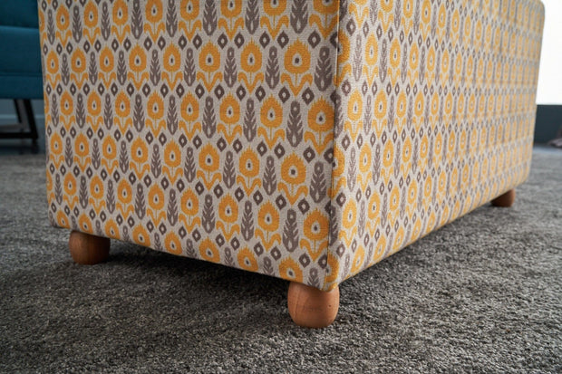 Pouf in tessuto Bianca Rectangle Multicolore (2)