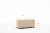 Pouf in tessuto Bianca Rectangle Multicolore (6)