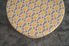 Pouf in tessuto Bianca Round Multicolore (2)