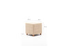 Pouf in tessuto Bianca Square Multicolore (6)