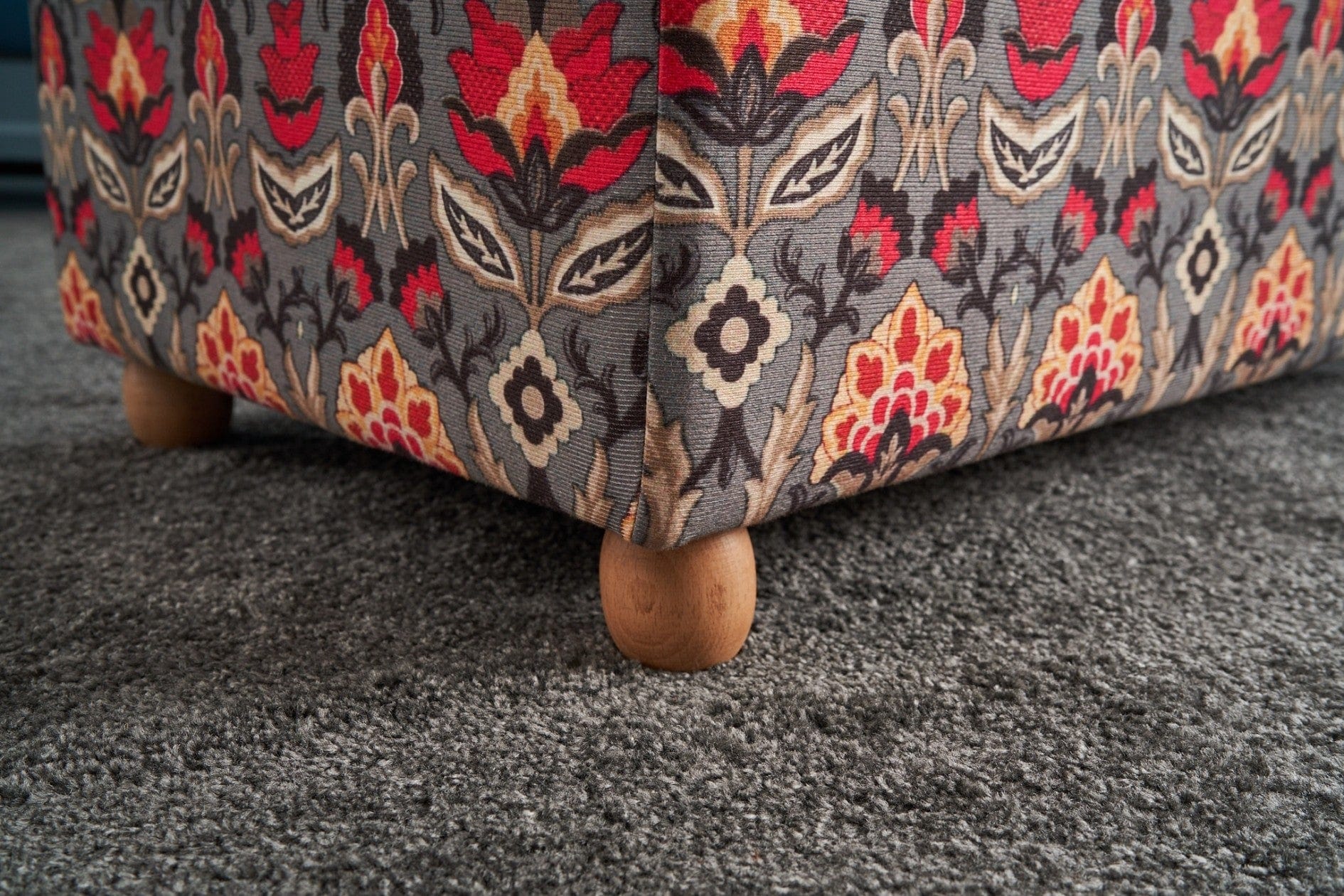 Pouf in tessuto Bonita Rectangle Multicolore (2)