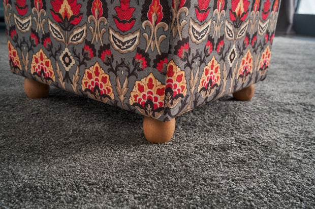 Pouf in tessuto Bonita Square Multicolore (2)
