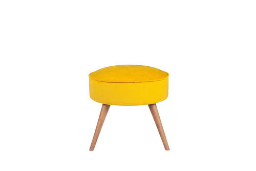 Pouf in tessuto Boyce Giallo (1)