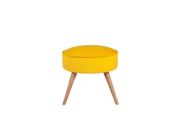 Pouf in tessuto Boyce Giallo (1)
