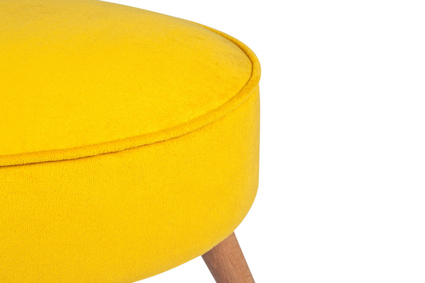 Pouf in tessuto Boyce Giallo (2)