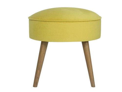 Pouf in tessuto Boyce Giallo