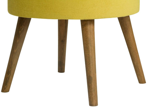Pouf in tessuto Boyce Giallo (1)