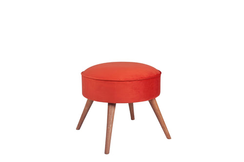 Pouf in tessuto Boyce Ruggine