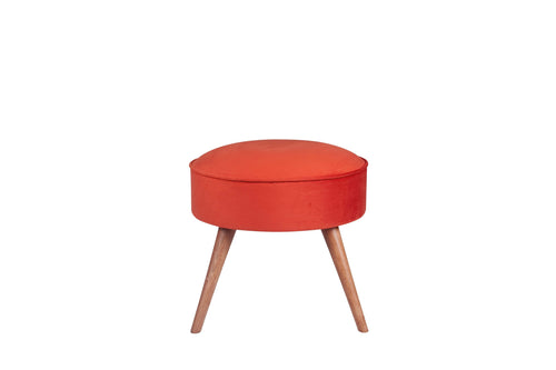Pouf in tessuto Boyce Ruggine (1)
